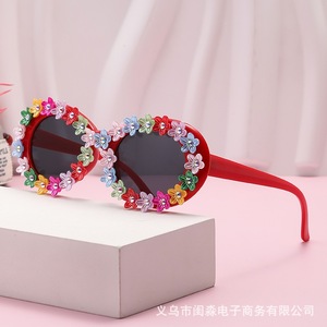 <span class=keywords><strong>Gafas</strong></span> de Sol con Encaje Floral, Moda <span class=keywords><strong>para</strong></span> Bodas 2026, Protección UV400 - Product Image 2