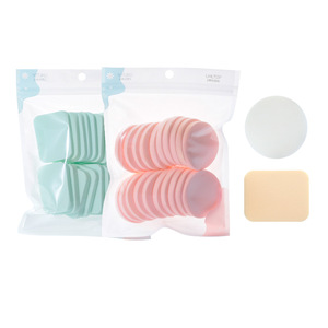 Éponge de maquillage LMLTOP carrée et ronde en polyuréthane hydrophile, coussin doux et élastique, 20 pièces par sac B0889 - Product Image 5
