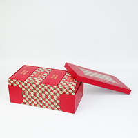 Boîte cadeau haut de gamme écologique de qualité alimentaire pour pâtisseries et snacks, emballage personnalisé avec compartiments, fourniture OEM, matériaux recyclés