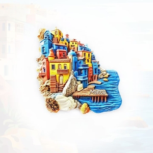 Imán de nevera de pueblo Popeye Malta personalizado imán de nevera de recuerdo imán de nevera personalizado de resina para tienda de recuerdos - Product Image 1
