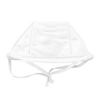 Hubei Haixin N95 Masque respiratoire jetable résistant aux particules FFP2 Canard Bill Forme en V avec masques médicaux à boucle d'oreille à nouer blanc