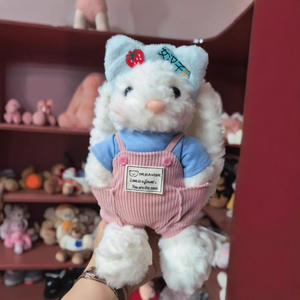 Mainan modis mewah putri kelinci kelinci gantungan kunci kelinci lucu kartun untuk putri penghilang stres mesin genggam kain boneka - Product Image 3