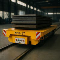Chariot de transfert électrique motorisé sur rail, marque Anbo, personnalisé, capacité de 5 à 30 tonnes, pour machines lourdes d'usine sidérurgique