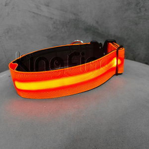 Collares Led Personalizados con Logotipo para Perros, <span class=keywords><strong>Collar</strong></span> de Nailon Táctico Resistente con Luz Led, Recargable por USB - Product Image 5