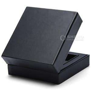 Black Pu Leather Jewelry <b>Box</b> Factory Wholesale High End Diamond <b>Ring</b> <b>Box</b> for Jewelry Shop Display - Product Image 1