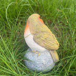 Tác phẩm điêu khắc chim dễ thương trong trang trí nhựa phong cách động vật lạ mắt để trang trí nhà hoặc mô hình nghệ thuật lưu niệm - Product Image 5