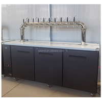 Distributeur de bière AMED Draught Tower avec ventilateur de refroidissement, machine à boissons froides artisanale commerciale pour bar