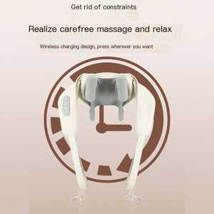 Best Seller Shoulder and <b>Neck</b> Massager Portable Massage <b>Pillow</b> Heating Shiatsu Office Home <b>Travel</b> - Product Image 4