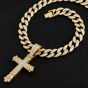 ההיפ הופ של גברים חמוצים שרשרת שרשרת חוליות שרשרת שרשרת חוליות שרשרת שרשרת שרשרת חוליות שרשרת שרשרת תליון זהב - Product Image 6