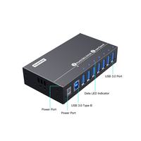 Sipolar A-173 7 Ports Hub Usb Charge Rapide Hub Usb pour Accessoires de Téléphone Hub Usb 3.0
