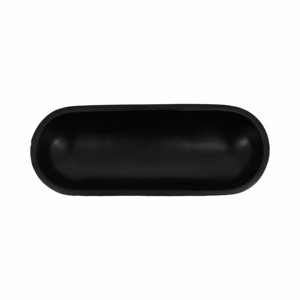 Ciotola decorativa ovale per centrotavola da caffè, decorazione minimalista per la casa, complemento d'arredo per il soggiorno, finitura nera opaca - Product Image 5