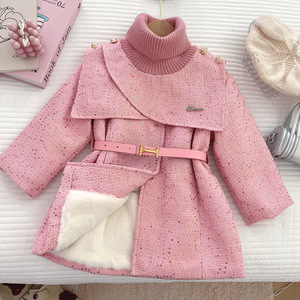 Ropa de Invierno para Niñas, Abrigo con Forro Polar, Ropa Infantil Moderna y Elegante para Niñas de 90-150 cm - Product Image 1