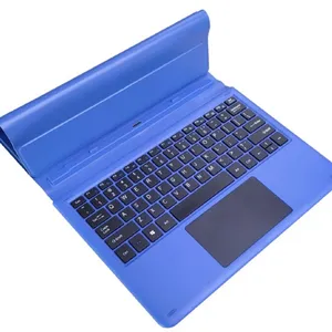 Clavier Pogopin 11.6 pouces pour ordinateur portable tablette PC L avec étui en cuir pour Android IOS Windows, clavier de précision pour pavé tactile