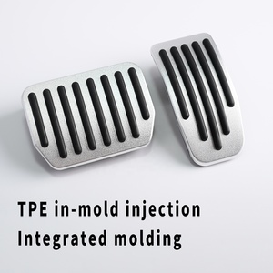 Couvre-pédales de frein et d'accélérateur en aluminium sans rebord pour <span class=keywords><strong>Tesla</strong></span> Model 3/Y Juniper Highland Performance - Product Image 3