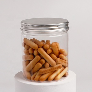 Tarro Redondo de Plástico para Galletas y Dulces, Libre de BPA, de 160 ml, 230 ml, 6 oz, 8 oz, con Tapas de Aluminio Plateadas y Doradas para Almacenar Té, Granos de Café y Nueces - Product Image 3