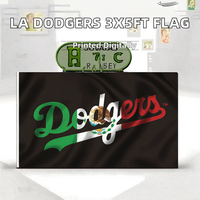 Bannières d'équipe des Dodgers de la MLB personnalisables 3x5 pieds, drapeaux des Dodgers de Los Angeles pour les fans mexicains