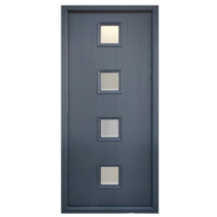 Puerta de Entrada con Vidrio, Nuevo Diseño Moderno, Cerradura Inteligente con Cámara