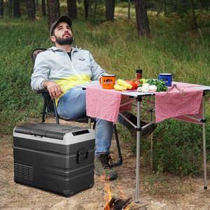 Réfrigérateur solaire Alpicool TW55 DC 12v, mini réfrigérateur solaire, alimenté par batterie, deux zones, camping, plage, caravane, réfrigérateur-congélateur - Product Image 4