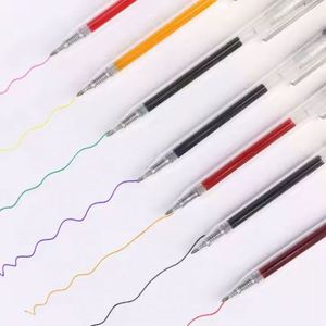 Wholesale 0.7mm Blue Ink <b>Roller</b> Black Neutral Gel Pens Smooth Writing School Supplies Stationery Pen Custom Logo Plastic 0.5mm - Product Image 1