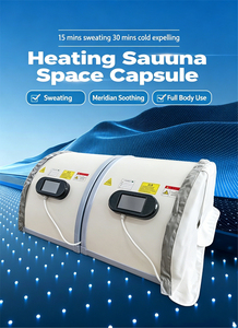 Capsule de sauna infrarouge lointain à commande tactile intelligente – Équipement de spa détoxifiant pour le corps entier, favorisant la sudation et l'amélioration de la santé globale en clinique et spa - Product Image 5