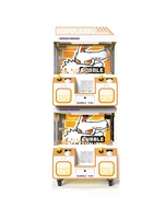 Machine d'arcade grue à pinces mini 4 joueurs à monnayeur pour centre commercial, avec interface en anglais personnalisable