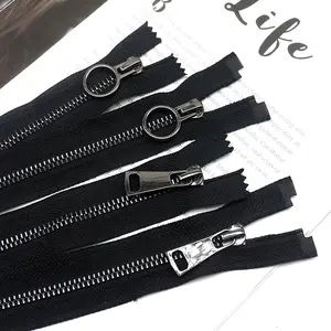 Zip Garment Accessories Fazippers Accessories Zippers Sets Factory Direct 3# 5# 8# Metal Open End Metal for Clothes Nylon