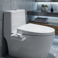 Accessoire de bidet ultra-plat pour toilettes, double buse, lavage arrière et hygiène féminine, pression réglable, non électrique, vente en gros depuis l'entrepôt américain