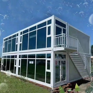 Phong Cách Mới Xách Tay Hai-Tầng Modular Đúc Sẵn Thép <span class=keywords><strong>Container</strong></span> Nhà Phẳng Gói <span class=keywords><strong>Container</strong></span> Được Sử Dụng Như Văn Phòng - Product Image 2