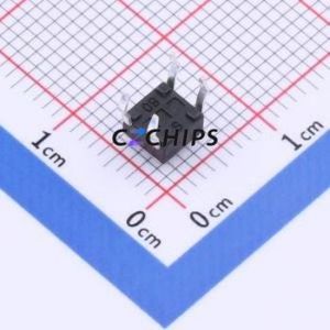 TS-KG09-AT38F Tactile Switch Through hole Component (THT) Switch Single Pole Single Throw Round Button 2.5N Through Hole - Product Image 2