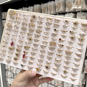 Bague de fiançailles pour femme XUPING, bijoux de mode en gros, plaqué or 14k 18k, avec pierre en zircone cubique synthétique - Product Image 5