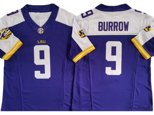 2025新路易斯安那大学美式足球9 # 乔·伯罗足球缝制球衣最佳品质球衣 - Product Image 6