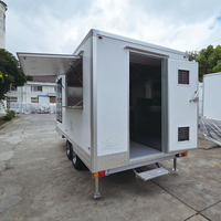 Mobiler Saftbar-Kaffee-Eiswagen Maßgefertigter BBQ-Pizza-Taco-Hot-Dog-Imbisswagen Zweizonen-Food-Trailer