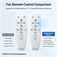 Télécommande JCXK 13 touches pour ventilateur électrique, personnalisable OEM/ODM