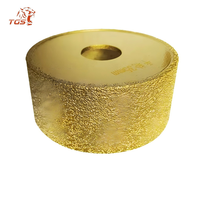 Disque abrasif diamanté TGS meule brasée sous vide coupe meule profilée diamantée à bord plat pour meuleuse d'angle