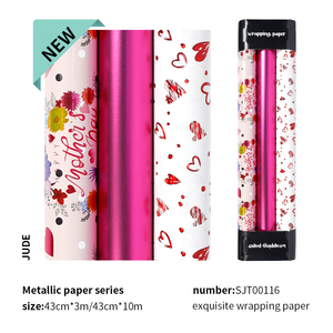 Wrapping <b>Paper</b> 43*300cm Factory Manufacturer Custom 80g <b>Paper</b> Birthday Valentine's Day Cartoon <b>Glossy</b> <b>Paper</b> Gift Wrapping - Product Image 5