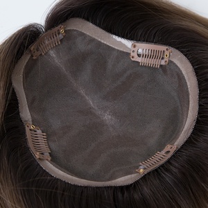 Expédition en 24h Cheveux Brésiliens Lisses Naturels Sans Nœuds Sans Perte 12" Cheveux Humains Vierges 3x6x6 Mono <span class=keywords><strong>Toppers</strong></span> Couleurs <span class=keywords><strong>2</strong></span>/10 et <span class=keywords><strong>2</strong></span>/8 - Product Image 6