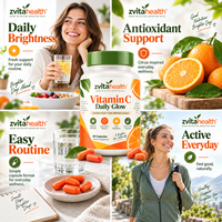 Vitamine C en capsules de 500 mg (acide ascorbique) - 60 capsules - Marque privée OEM - Soutien immunitaire - Service d'emballage personnalisé