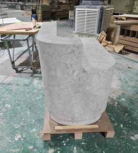 ユニークなデザインの人工石製現代風オフィス・ホテル・銀行・クリニック用インフォメーションデスクカウンター、特注デザインカウンター - Product Image 5