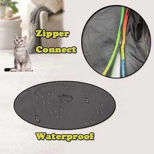 Всплывающие открытые радужные вольеры для кошек, игровая площадка для котенка, в том числе переносная палатка для кошек, 3 пути с 2 кубическими туннелями для кошек, - Product Image 4