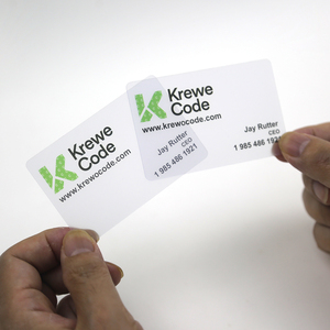 Biểu Tượng Tùy Chỉnh Trống Trong Suốt Nhựa Đã Ghé Thăm Thẻ Nhà Cung Cấp Giá Frosted Cứng In Pvc Thẻ Kinh Doanh - Product Image 5