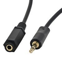 HIFI Kulaklık AUX Splitter Kablo Altın Kaplama Erkek Dişi 3.5mm TRS Stereo Ses Video Uzatma Kablosu Hoparlör Anahtarı için