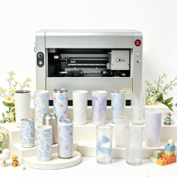 Passage unique 360 °   Machine d'impression UV rotative mini HH-DT3200 avec impression personnalisée pour les canettes, les tasses, les gobelets et plus encore
