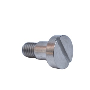 M3 M6 Stainless Steel SS304 Slotted <strong>Flat</strong> Head Shoulder <strong>Screw</strong> DIN923 - Product Image 1
