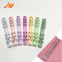 Clips de Carpeta de Metal A6 con 6 Anillos, Niquelados, Suministros de Oficina Directo de Fábrica para Encuadernar Papel y Carpetas de Archivo