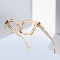 Lunettes optiques pour femmes UNOC, monture carrée avec texture personnalisée, insert gris transparent, matériau TR90