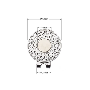 Dericsson High Quality 25mm <b>Golf</b> Hat Clip Custom Logo Metal <b>Golf</b> Ball Marker <b>Golf</b> Accessories - Product Image 3