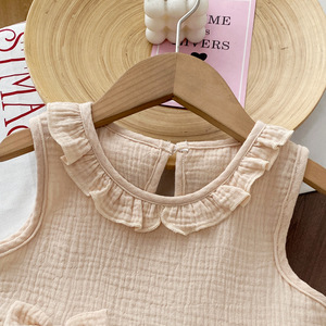 <span class=keywords><strong>Abbigliamento</strong></span> per Bambini all'Ingrosso <span class=keywords><strong>Online</strong></span>, Set Due Pezzi Senza Maniche con Collo Tondo, Casual per Uso Quotidiano dei Bambini - Product Image 4