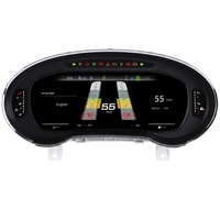 Tableau de bord numérique LCD 12,3 pouces économique avec TPMS, panneau de surveillance de voiture noir, remplacement direct pour Audi A3 14-20