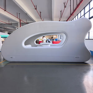 Lujoso catamarán inflable eléctrico de barco flotante de ocio para pesca y catamarán de deportes acuáticos - Product Image 6