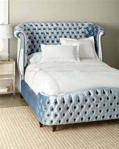 Europeo di Velluto Imbottito Regina Testiera del Letto imbottito e rivestita in cuoio - Product Image 3